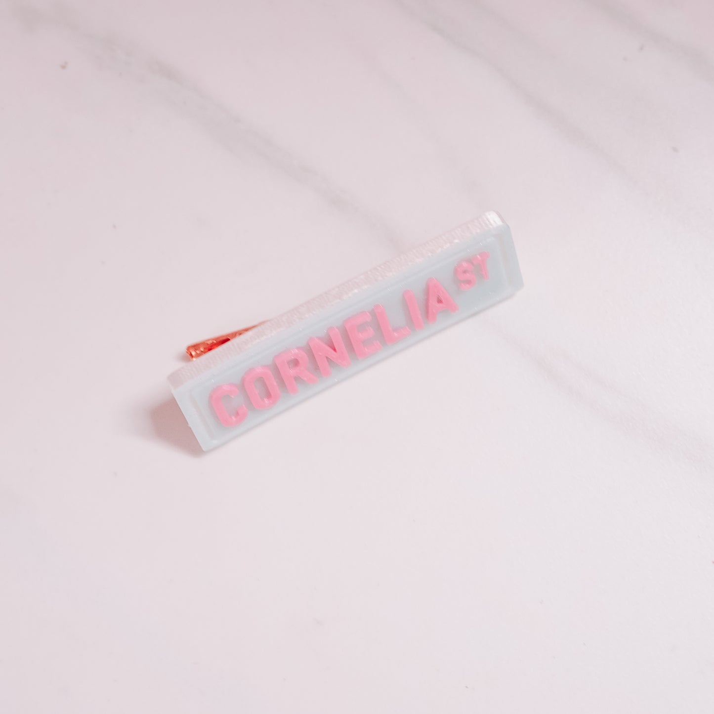 Street Sign Barrette