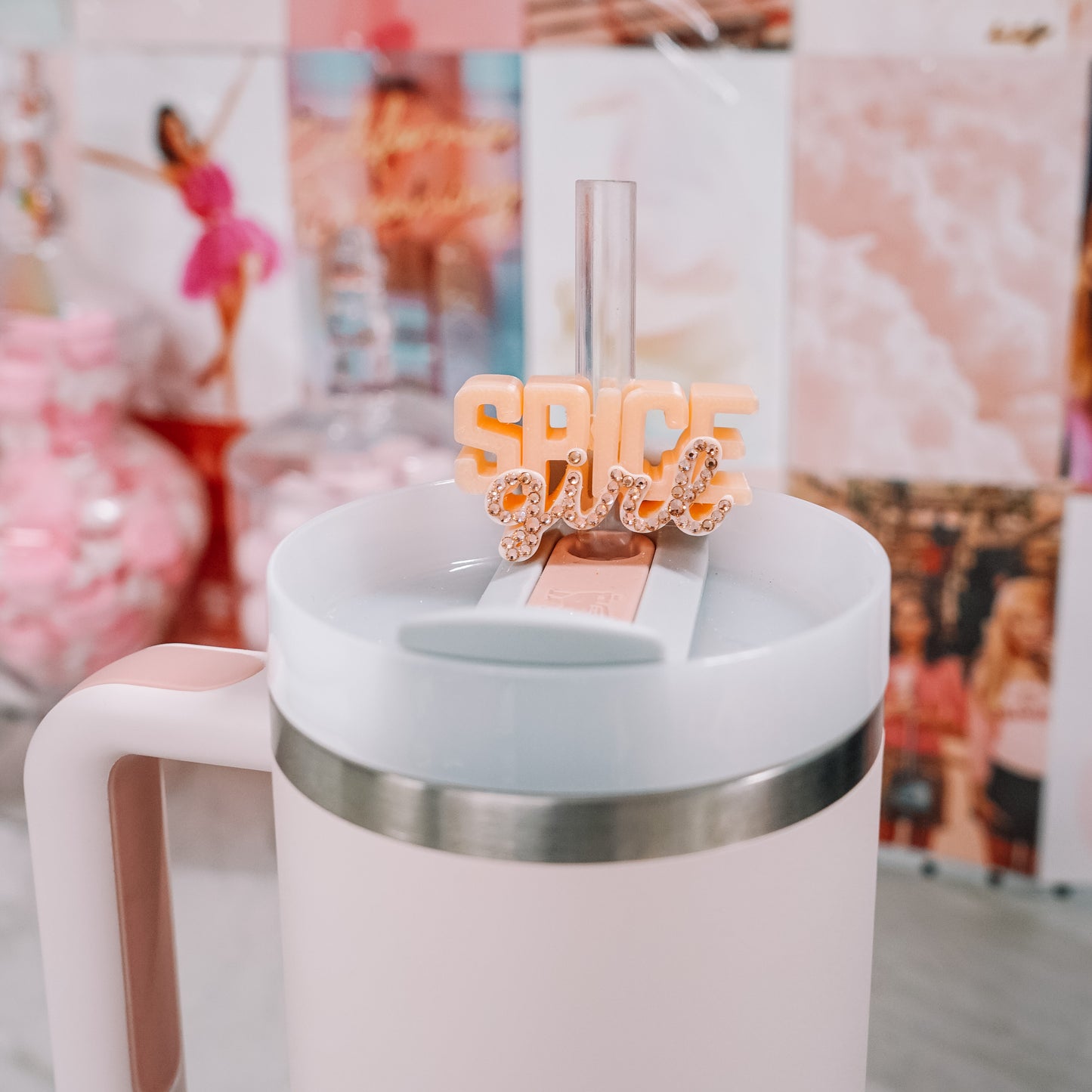 Spice Girl Straw Charm