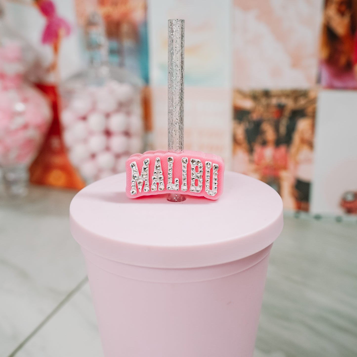 Malibu Straw Charm