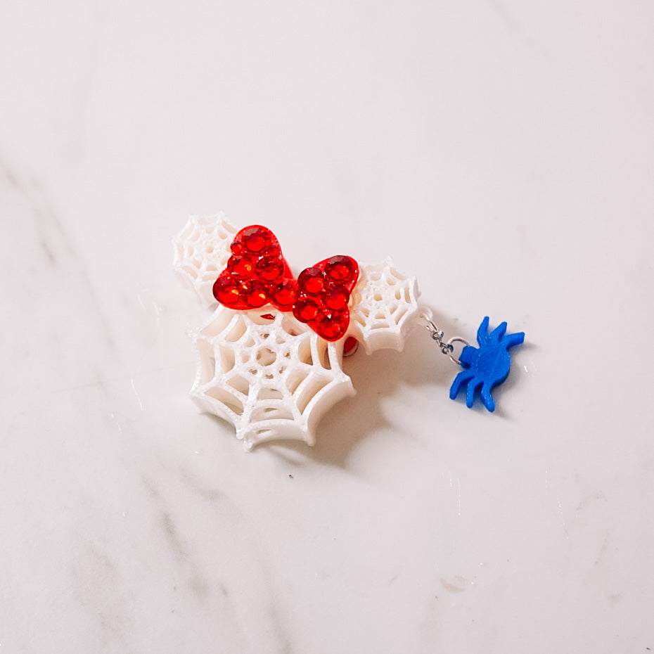 Spiderweb Slinging Mouse Charm