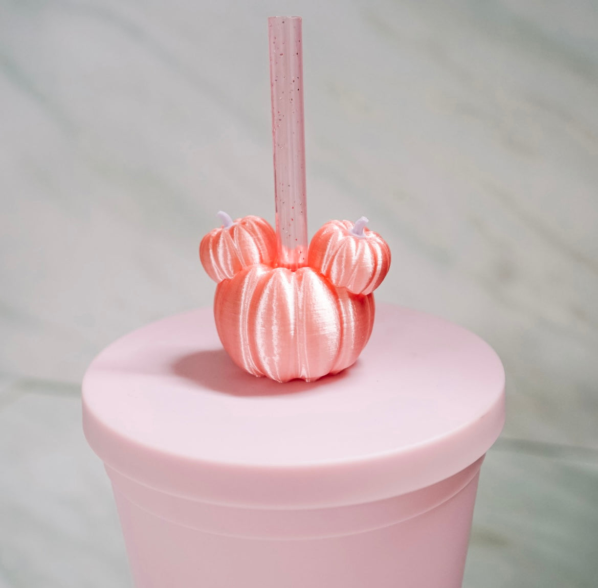 3D Ear Pumpkin Straw Charm