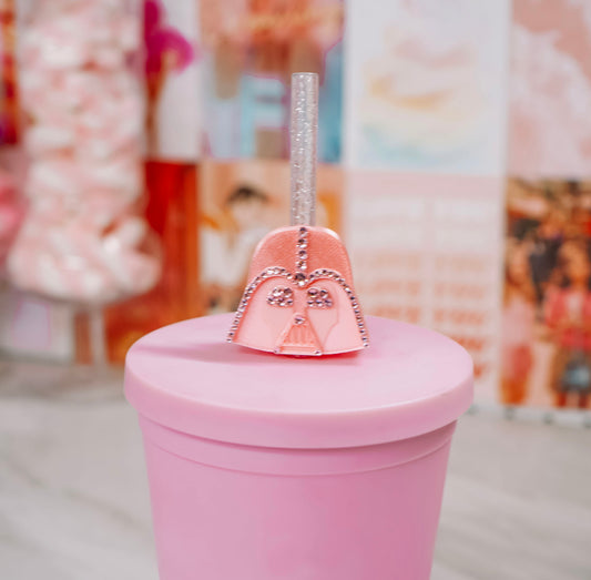 Crystal Father Straw Charm