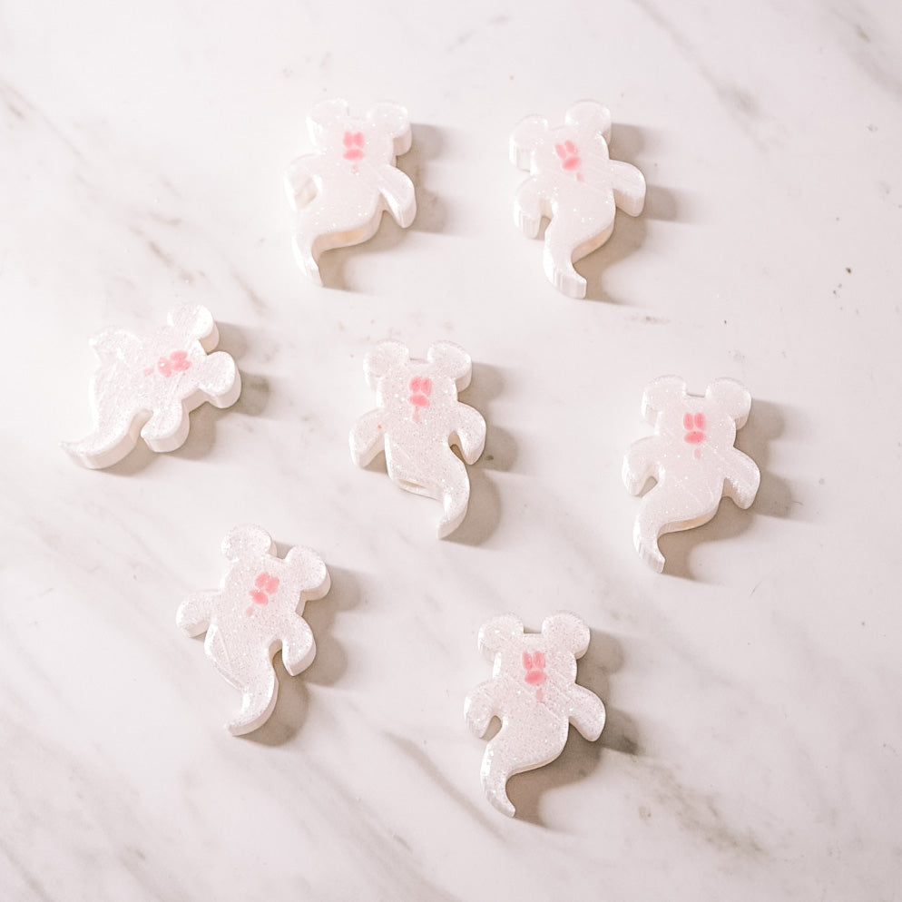 Mouse Ghost Straw Charm