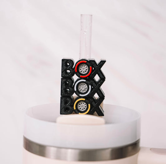 Box Box Box Straw Charm