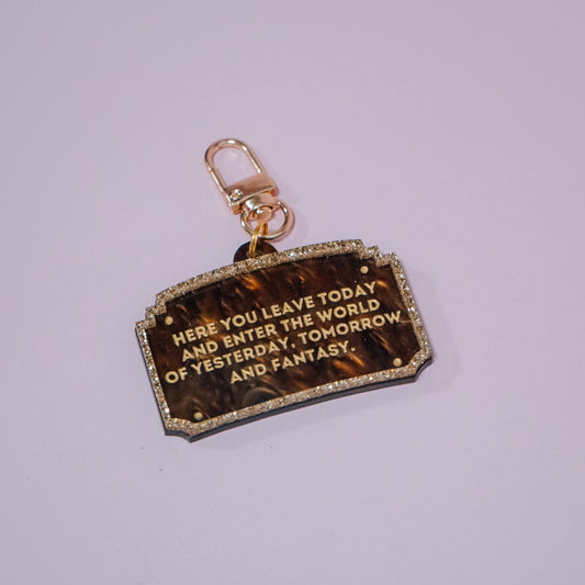 Enter Sign Bag Charm
