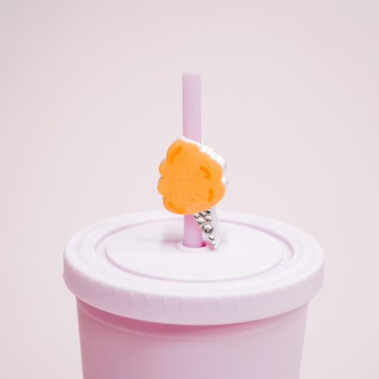 Cotton Candy Straw Charm