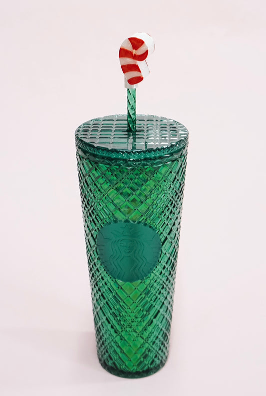 Candy Cane Straw Cover