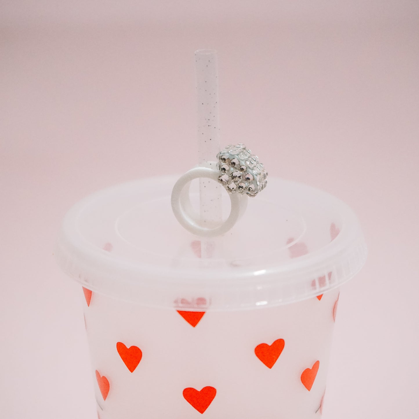 Engagement Ring Straw Charm