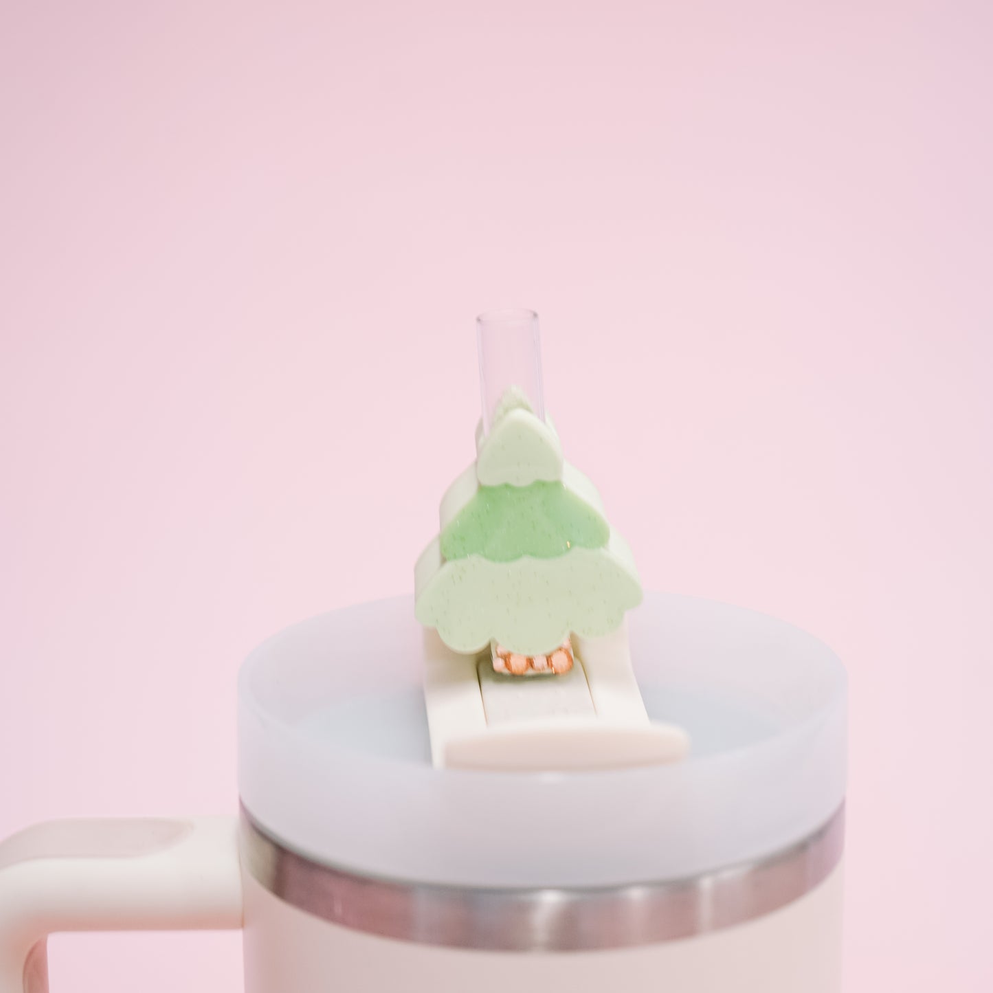 Christmas Tree Straw Charm