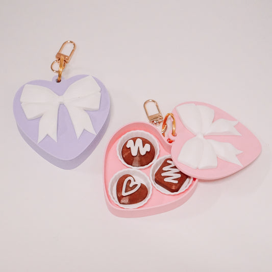 Heart Box of Chocolates Bag Charm