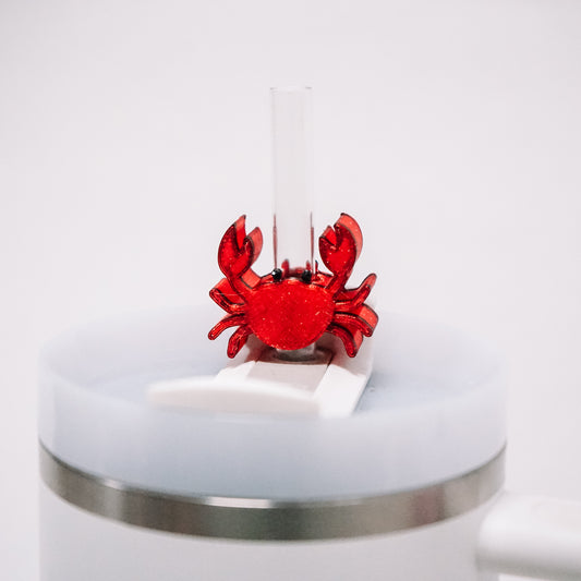 Crab Straw Charm