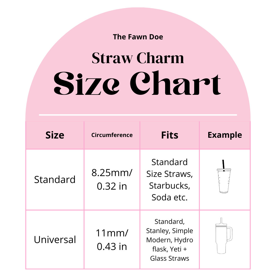 Acceptance Letter Straw Charm