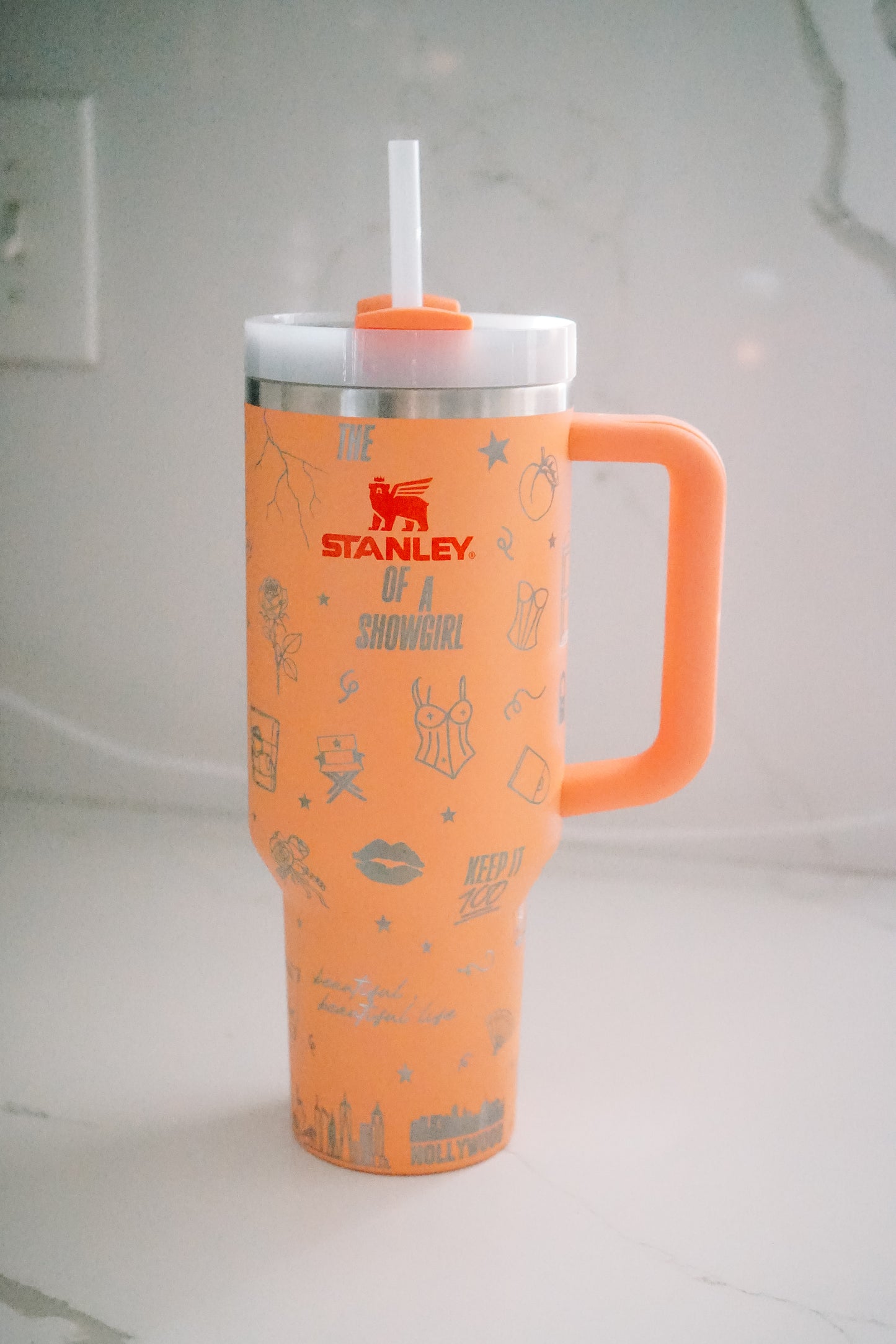 40 oz Nectarine Showgirl Wrap Tumbler