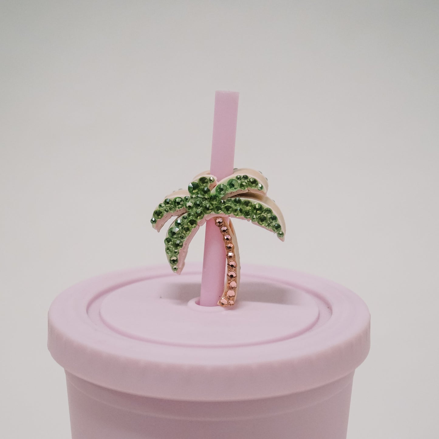 Palm Tree Straw Charm