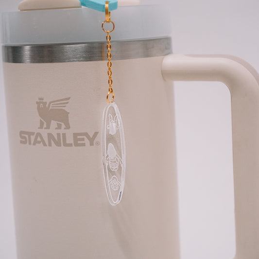 Hawaiian Rollercoaster Straw Dangle