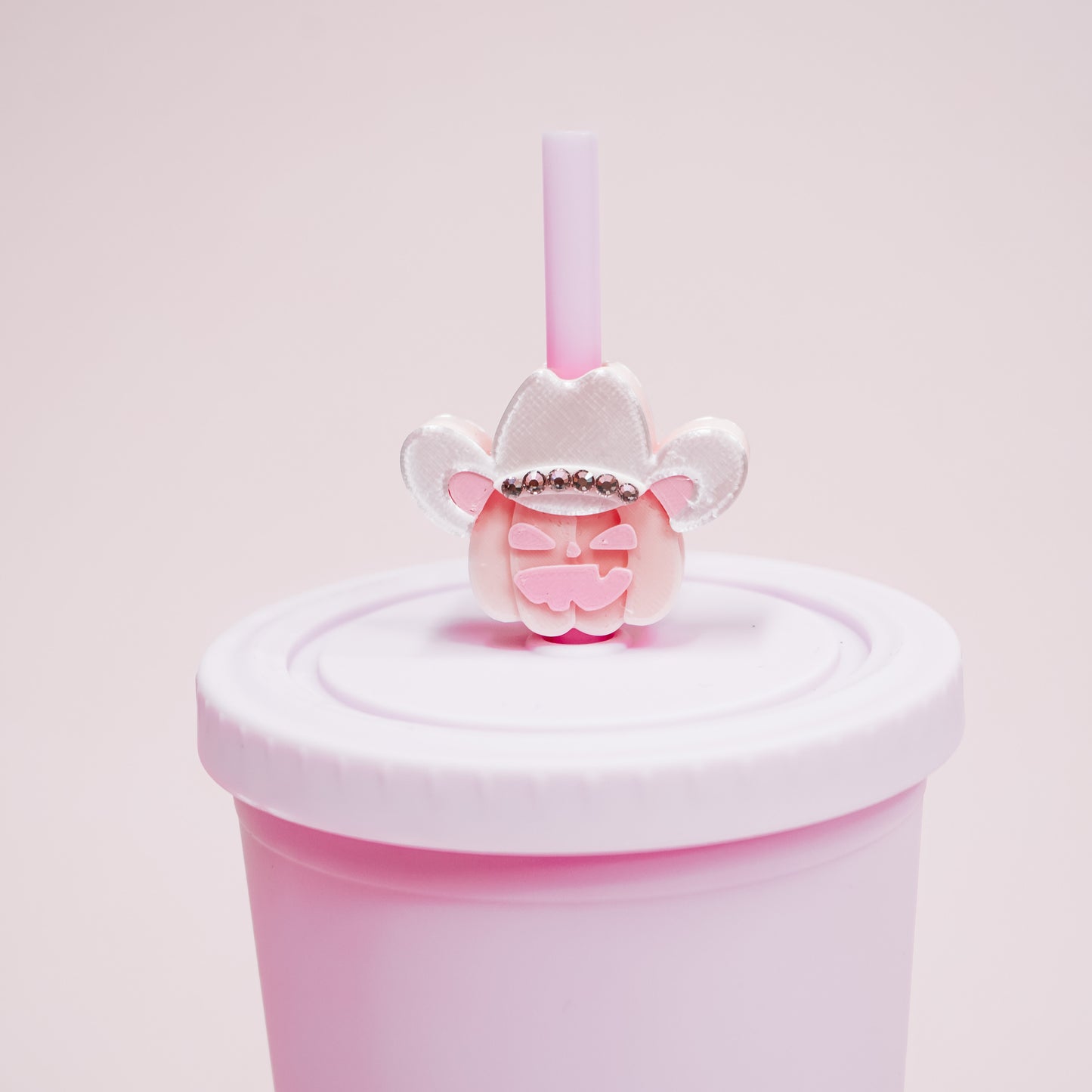 Cowboy Pumpkin Straw Charm