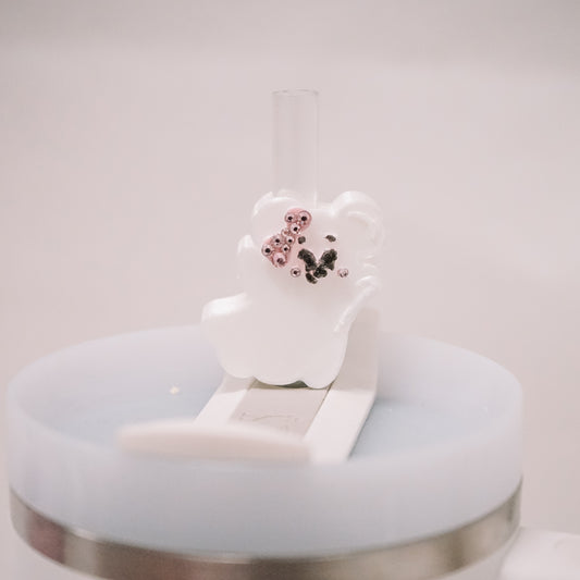 Cutie Ghostie Straw Charm