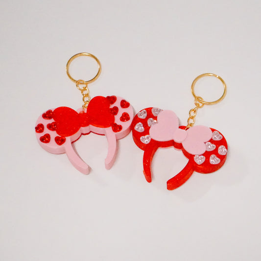 Heart Ears Headband Bag Charm
