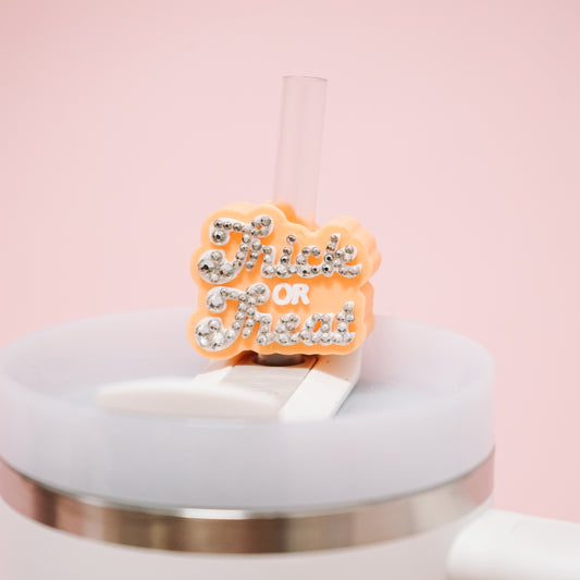 Trick or Treat Straw Charm
