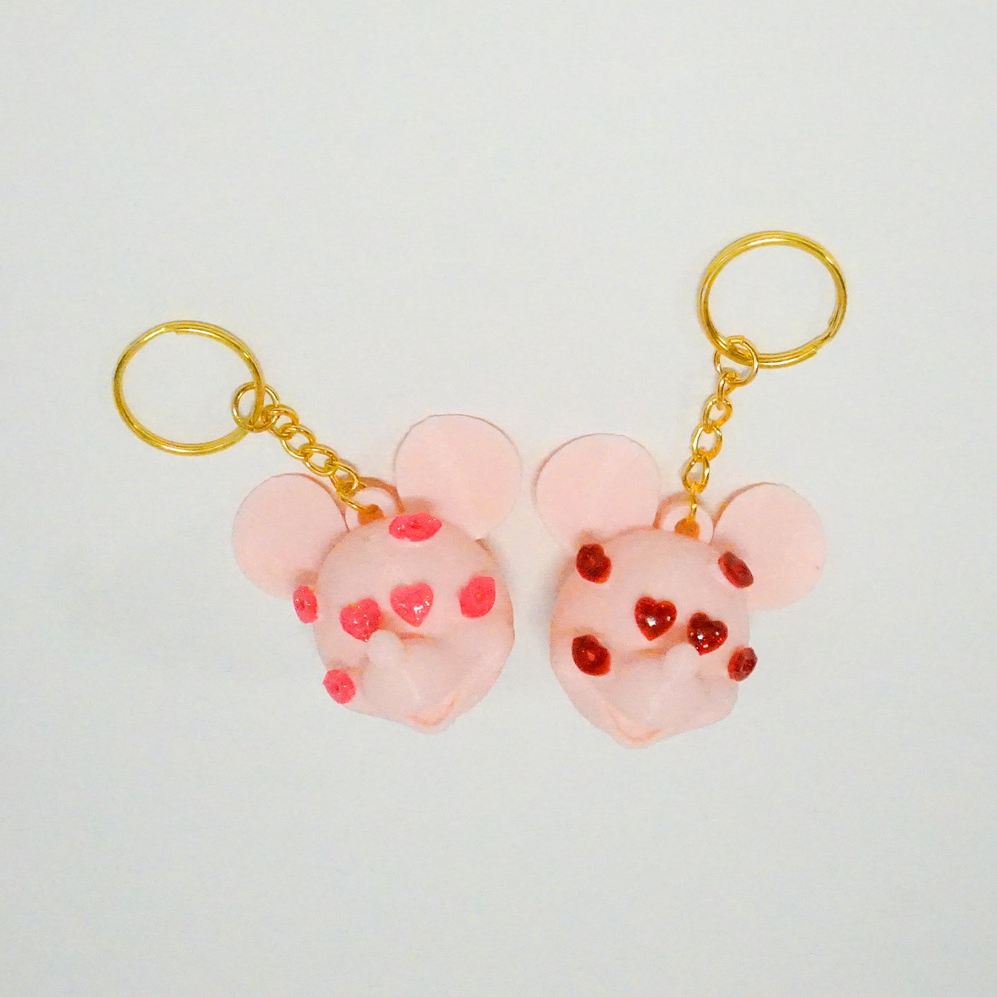 3D Valentine Mouse Bag Charm