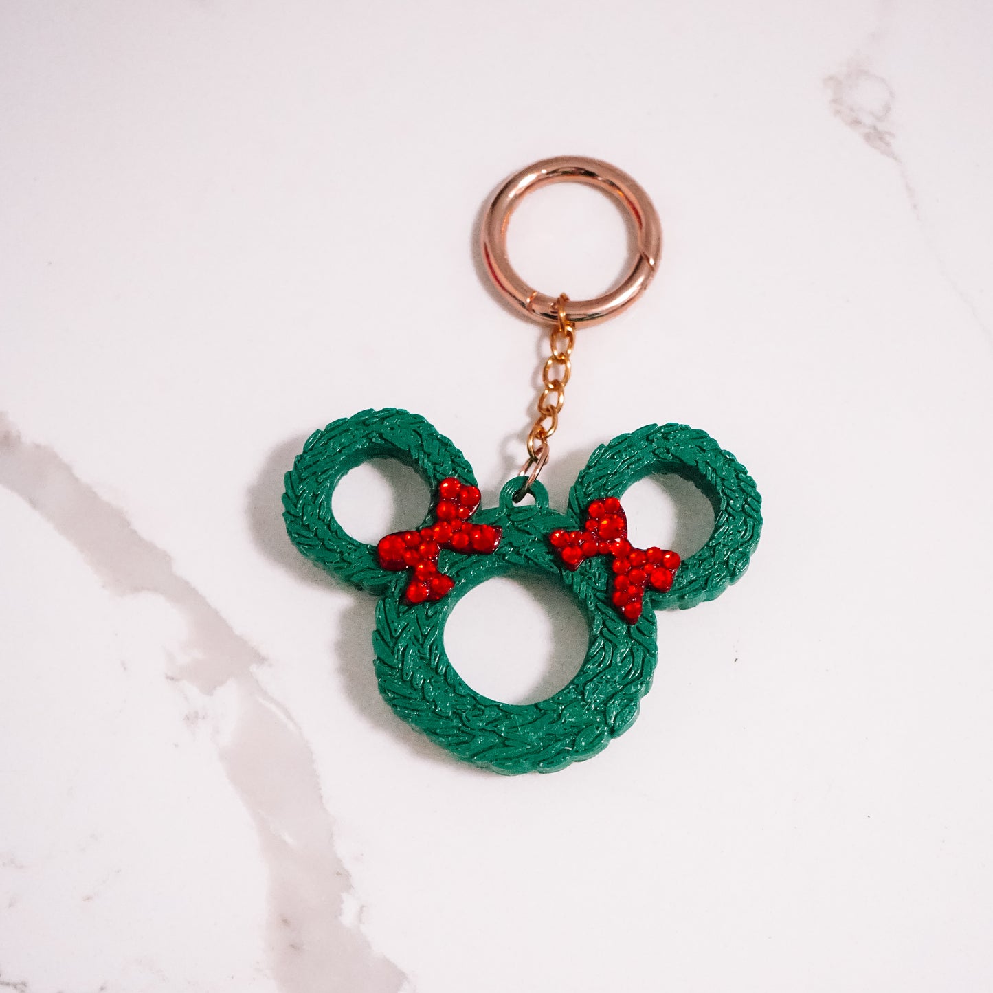 3D Mouse Wreath Bag Charm