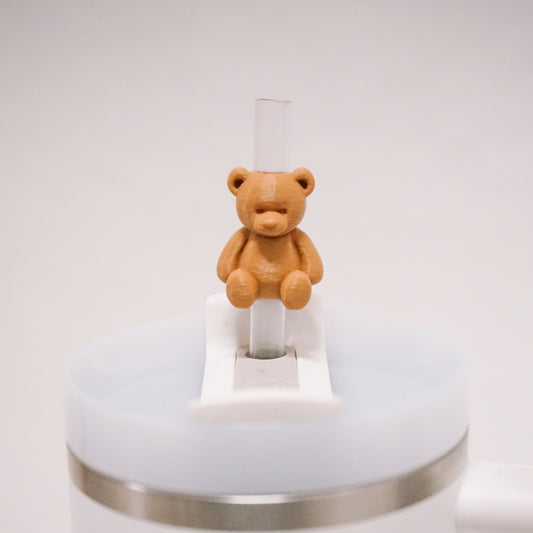 Teddy Bear Straw Charm