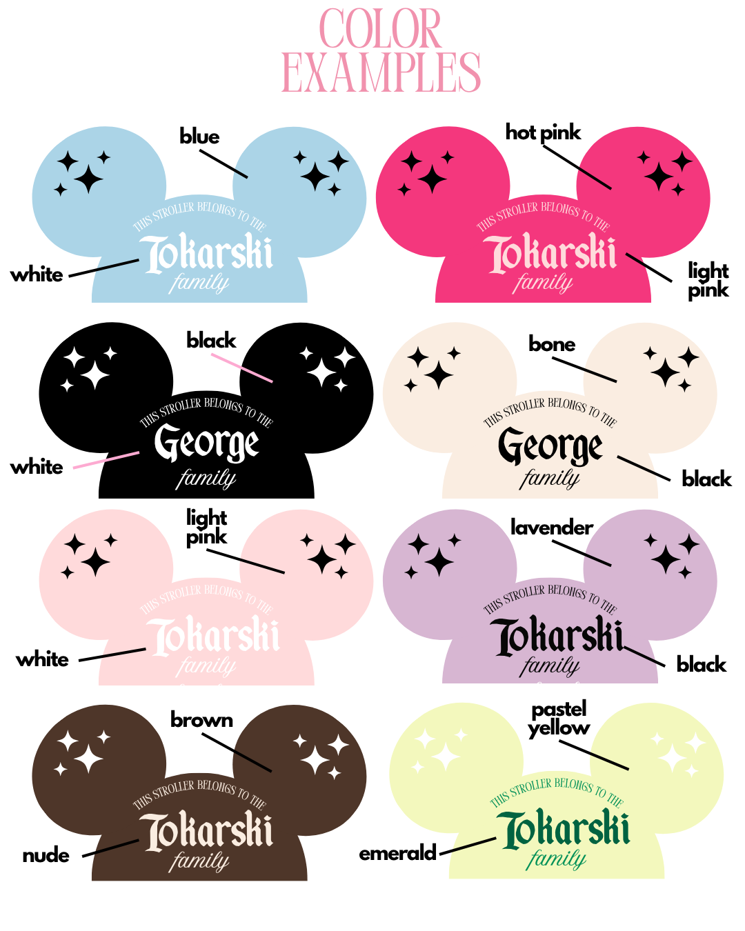 Ears Hat Stroller Tag