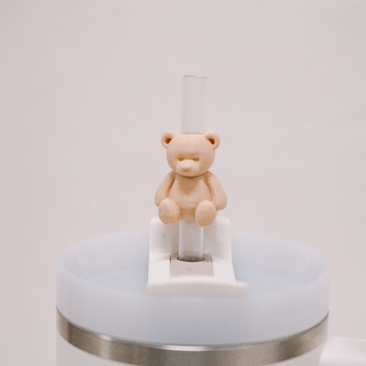 Teddy Bear Straw Charm