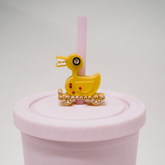 Toy Duck Straw Charm
