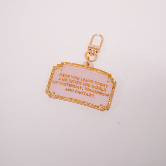 Enter Sign Bag Charm