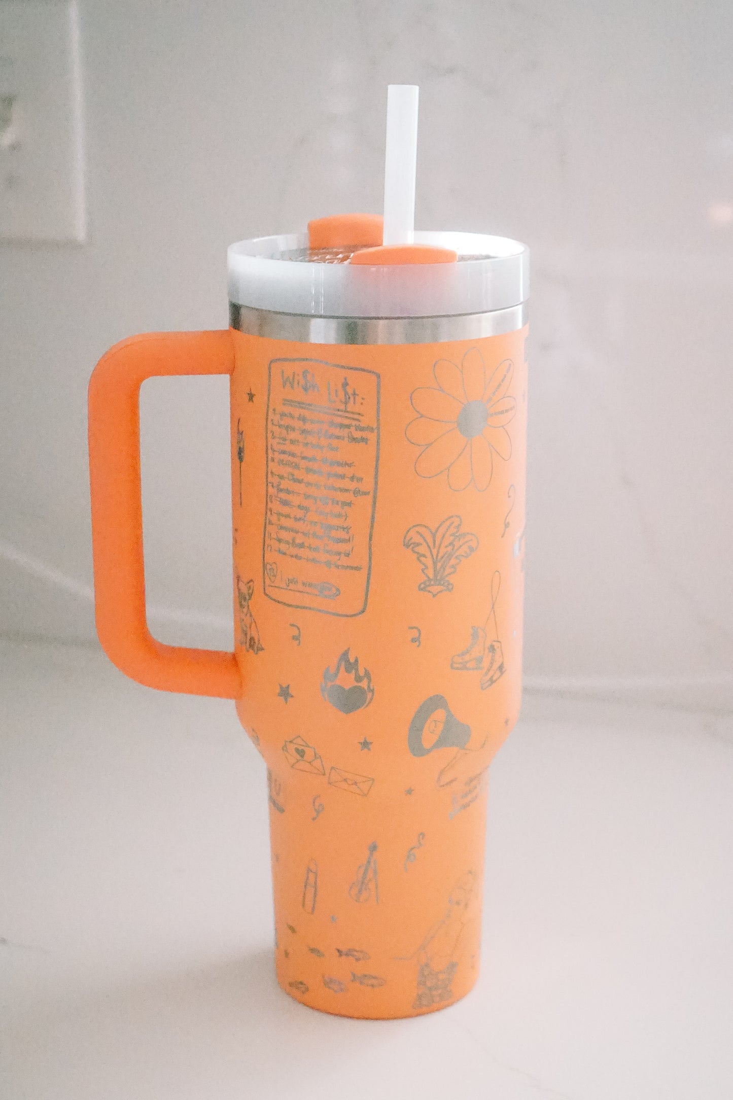 40 oz Nectarine Showgirl Wrap Tumbler