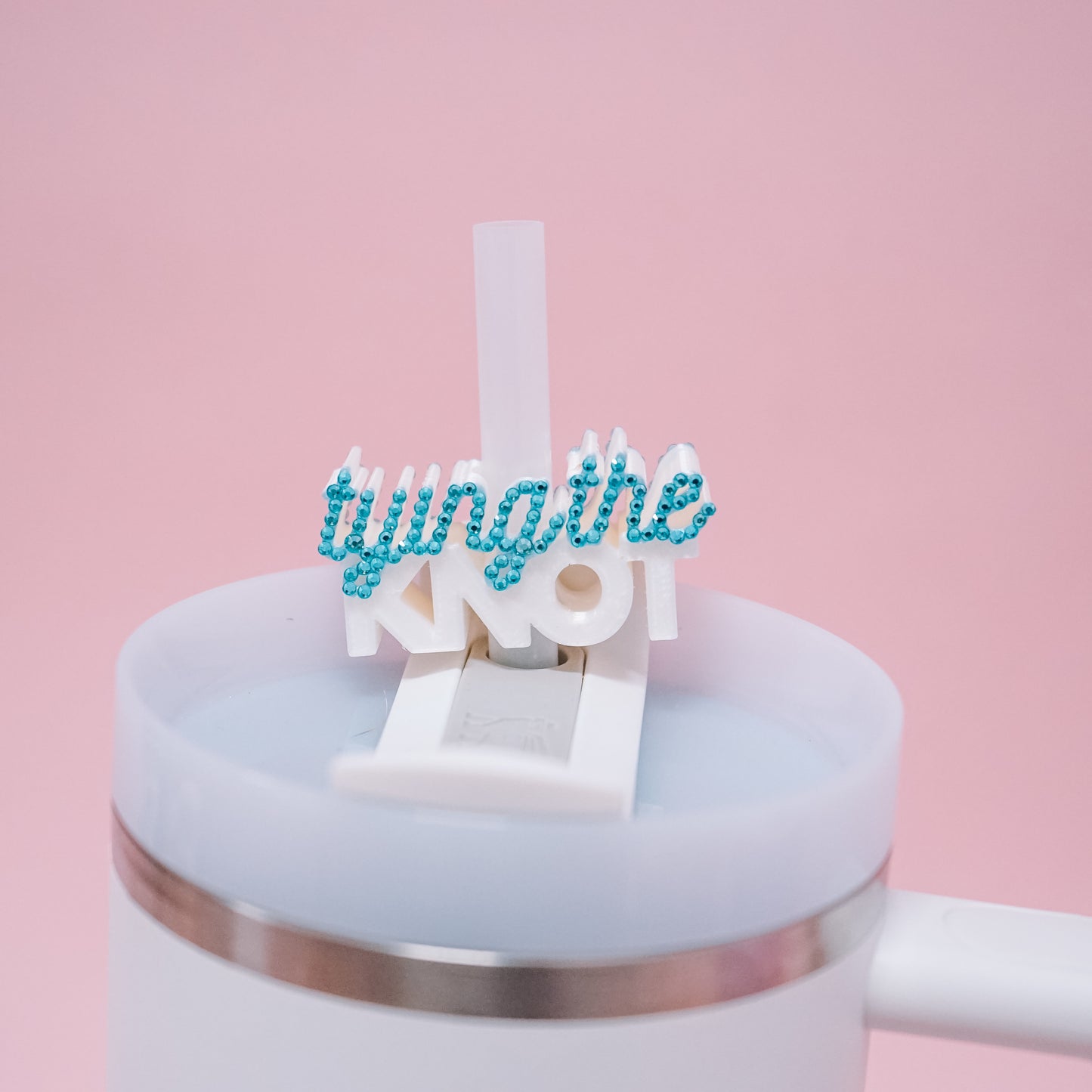 Tying the Knot Straw Charm