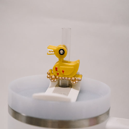 Toy Duck Straw Charm