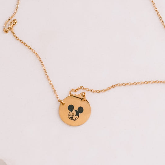 Winking Mouse Necklace