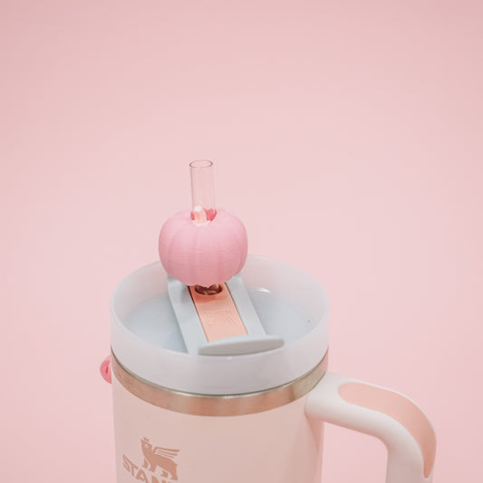 3D Pumpkin Straw Charm