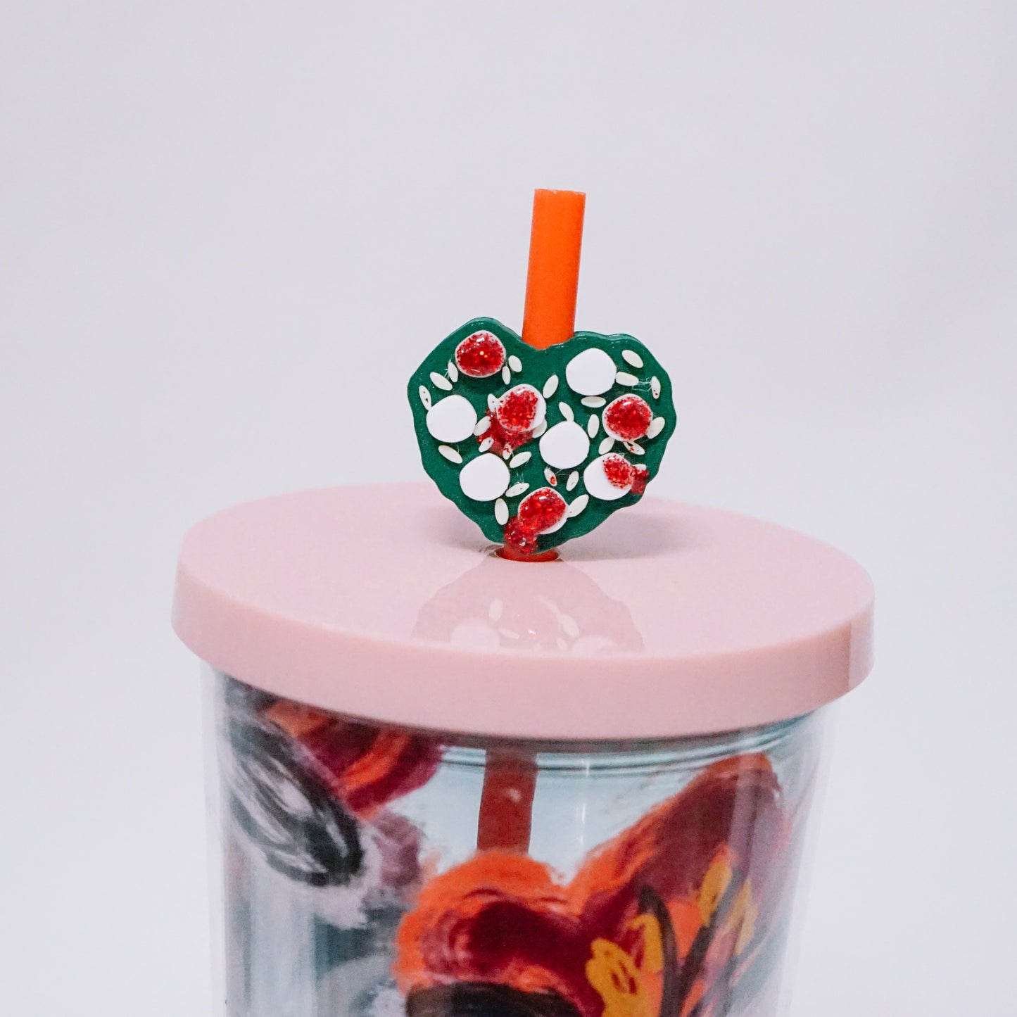 Paint Them Red Straw Charm