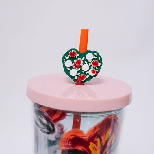 Paint Them Red Straw Charm