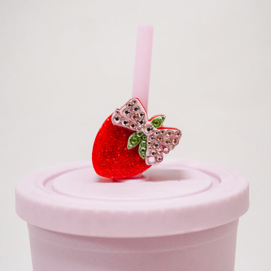 Strawberry Straw Charm