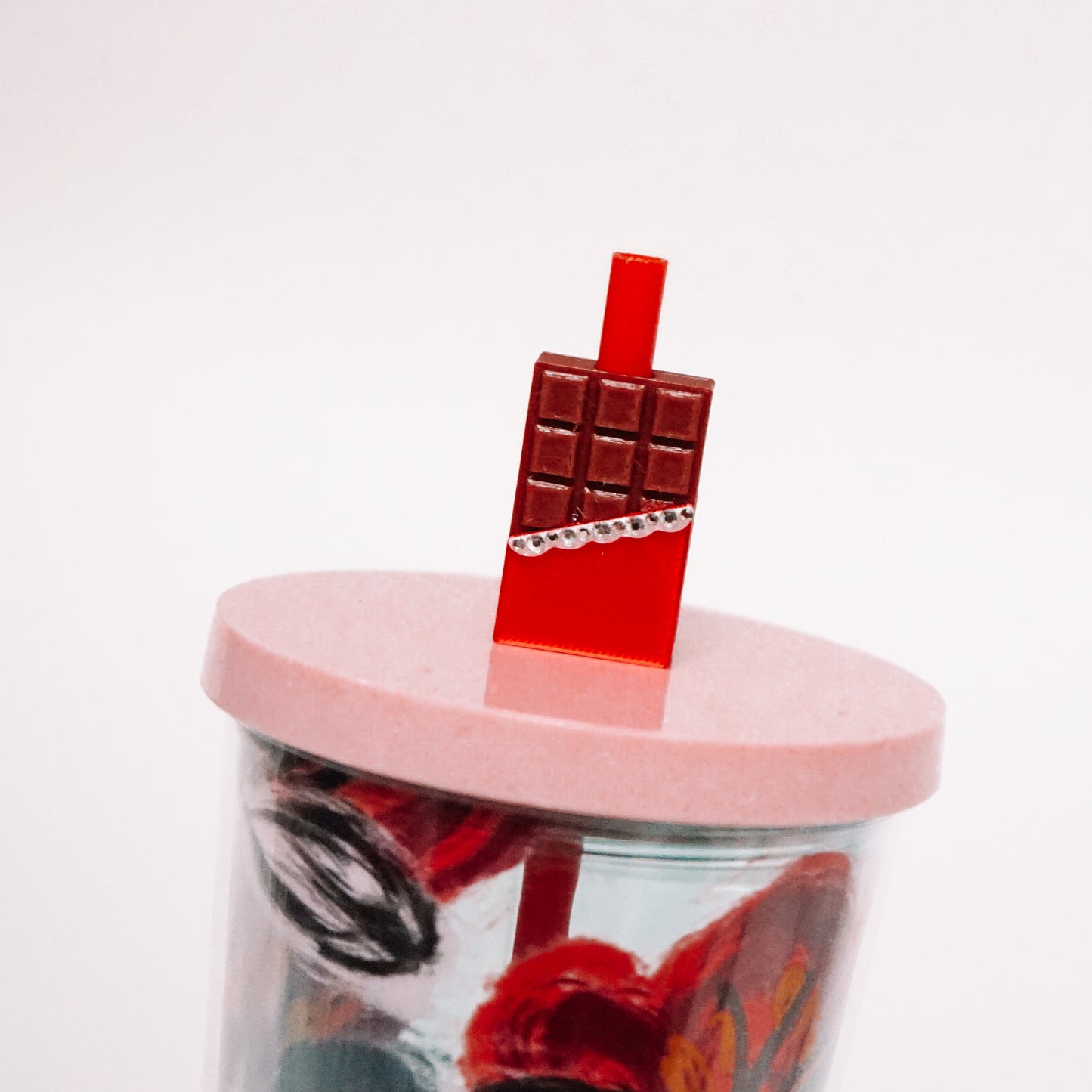 Chocolate Bar Straw Charm