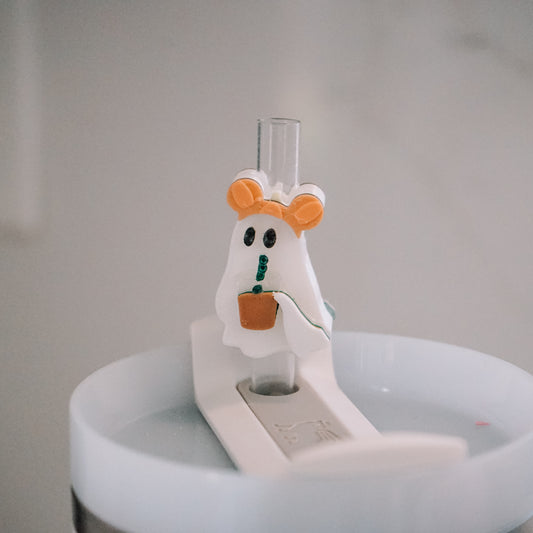 Main Street Ghost Straw Charm
