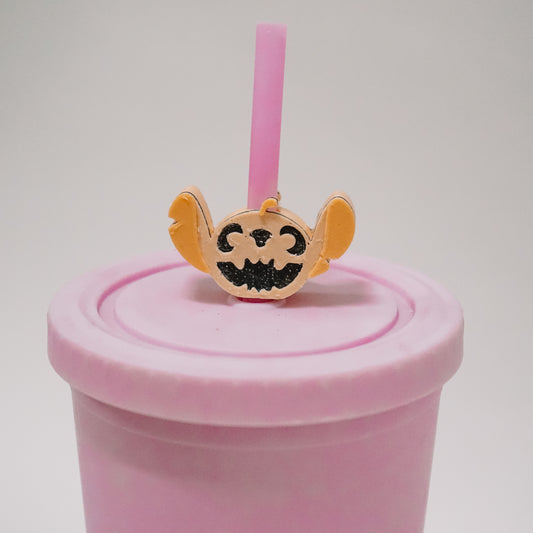 Alien Pumpkin Straw Charm