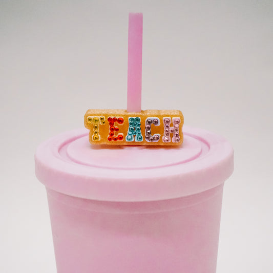 Teach Straw Charm