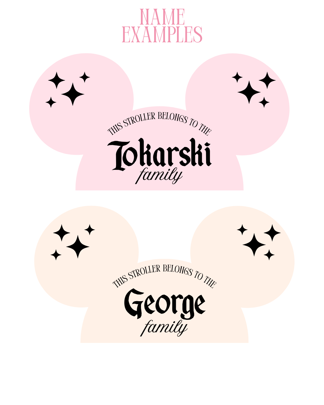 Ears Hat Stroller Tag