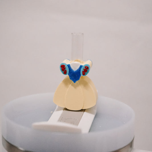 Snow Princess Dress Straw Charm