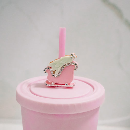 Sleigh Straw Charm