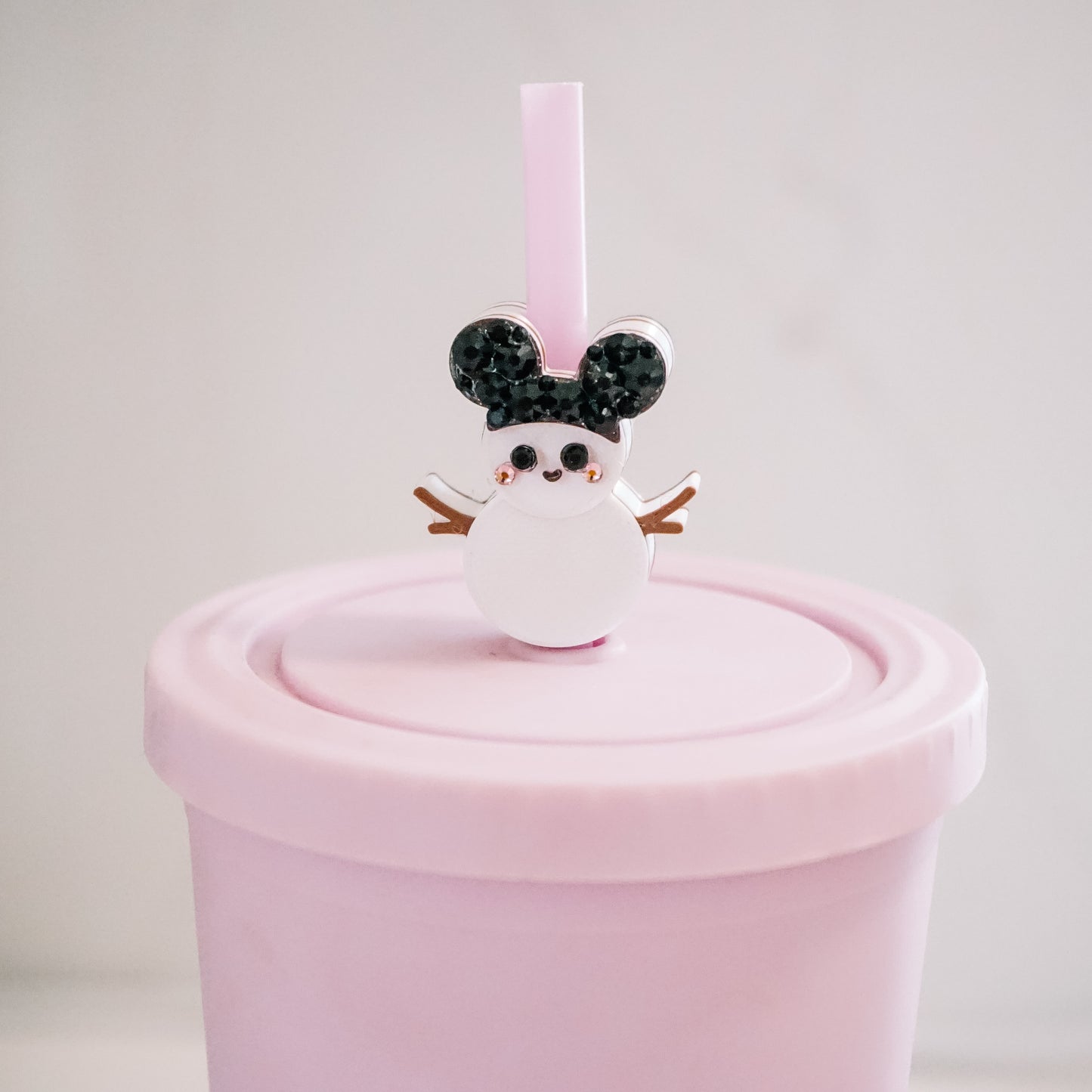 Parks Snowman Straw Charm