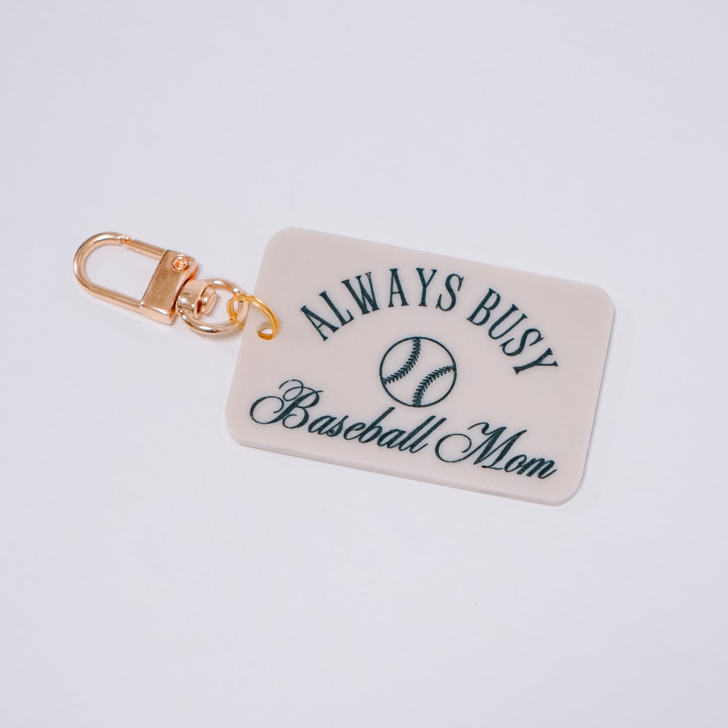 Busy Baseball Mom Bag Charm