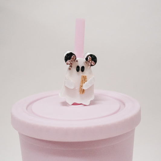 Churro Ghostie Straw Charm