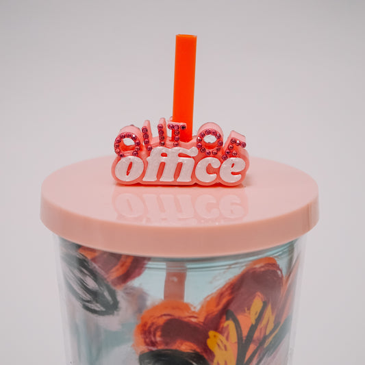 Out of Office Straw Charm