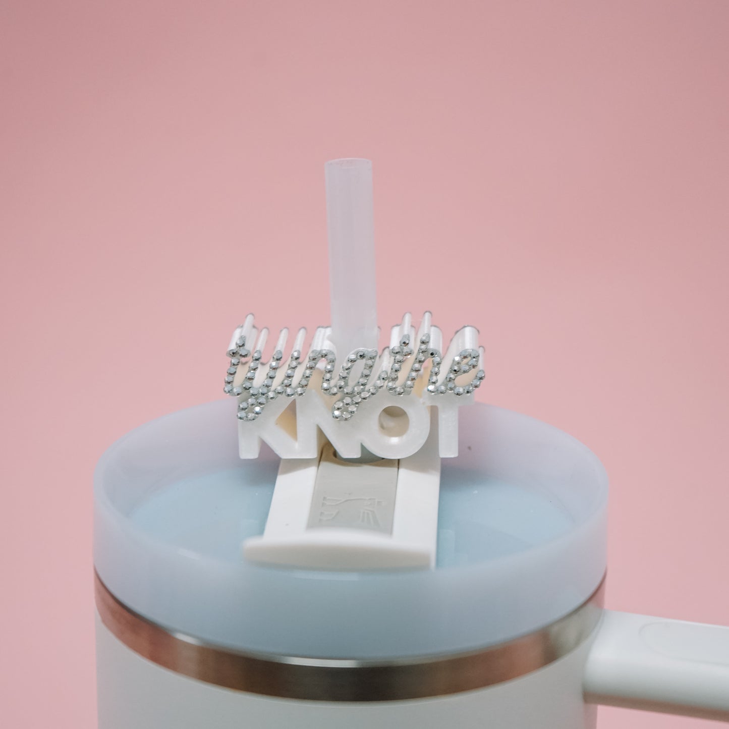 Tying the Knot Straw Charm